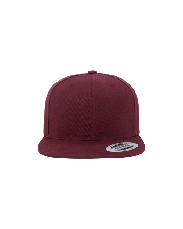 Premium Flat Bill Snapback Cap - 6089M