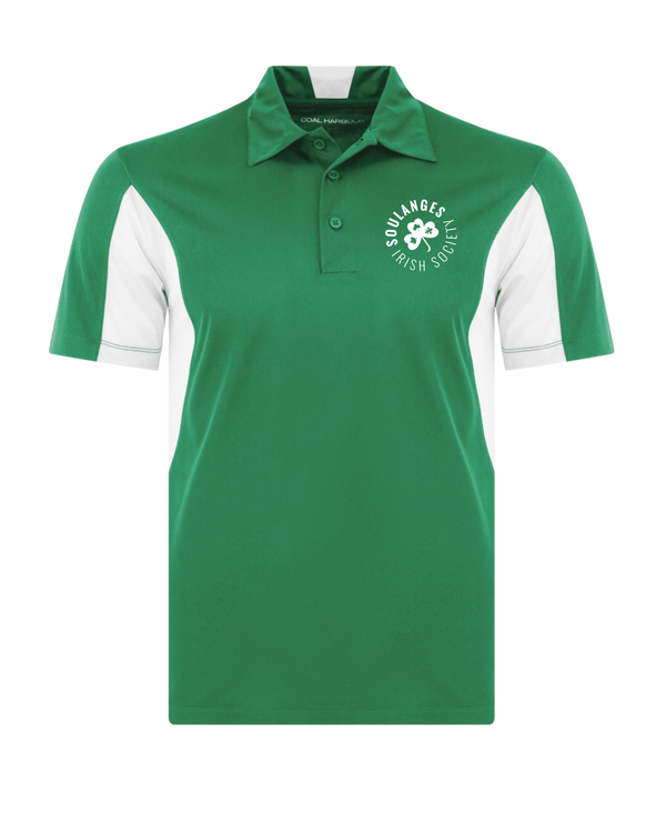 Embroidered Men's Two Tone Soulanges Irish Society Polo