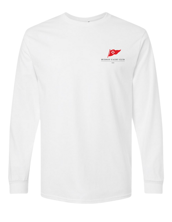 Adult Hudson Yacht Club Long Sleeve Tee - Personalized