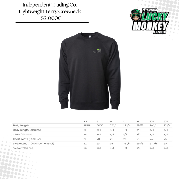 Independent Trading Co. - Lightweight Terry Crewneck - SS1000C