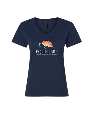 Adult Women's Équi-Libre V-Neck T-shirt