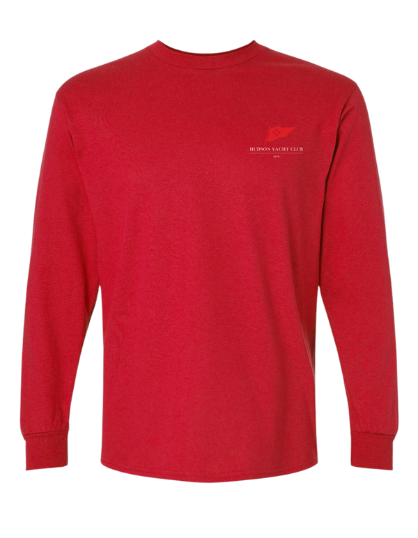 Adult Hudson Yacht Club Long Sleeve Tee - Personalized