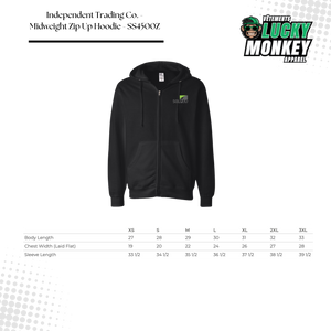 Independent Trading Co. - Midweight Zip Up Hoodie - SS4500Z
