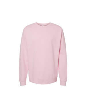 Independent Trading Co. SS3000 midweight crewneck sweatshirt - Light Pink