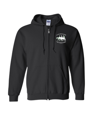 Embroidered Club Équestre Les Forestiers - Zip Up Hoodie