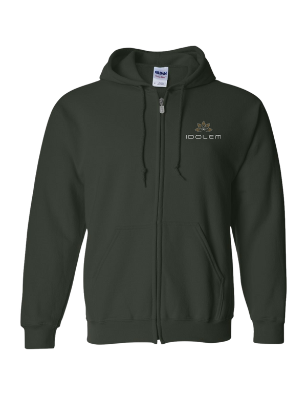 Veste zippée Idolem Hot Yoga brodée