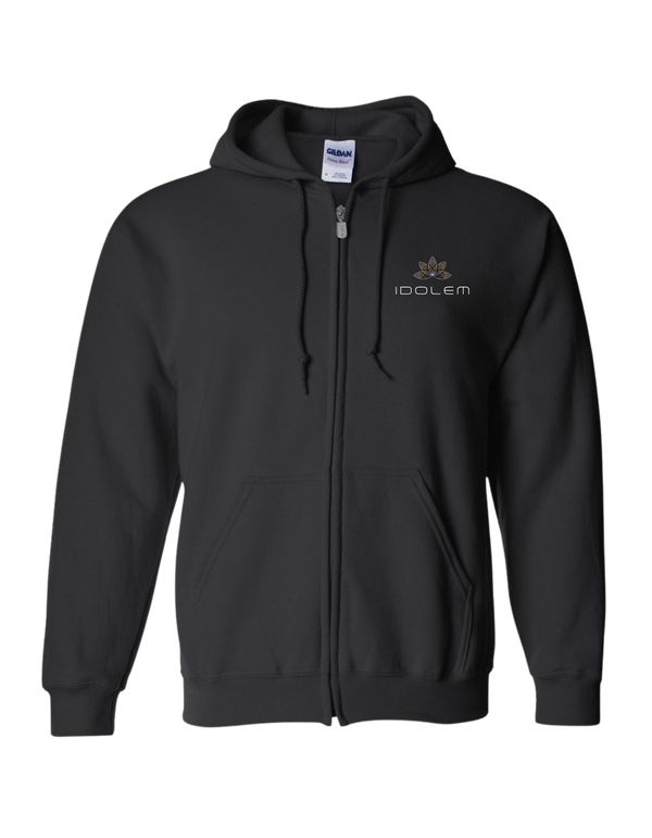 Veste zippée Idolem Hot Yoga brodée