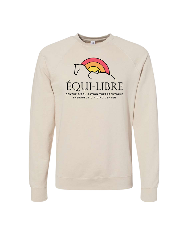 Crewneck premium Équi-Libre brodé unisexe adulte