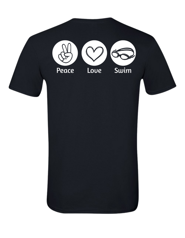 Youth Peace Love Swim/Sail Tee