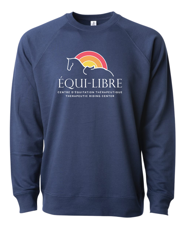 Crewneck premium Équi-Libre brodé unisexe adulte