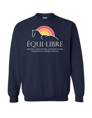Adult Unisex Embroidered Équi-Libre Crewneck
