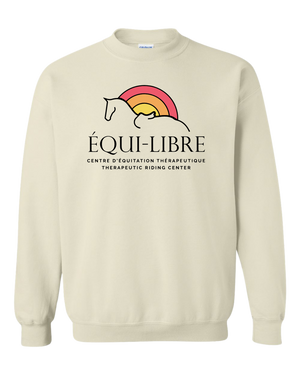 Adult Unisex Embroidered Équi-Libre Crewneck