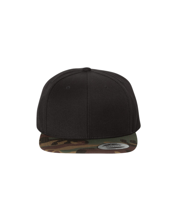 Premium Flat Bill Snapback Cap - 6089M