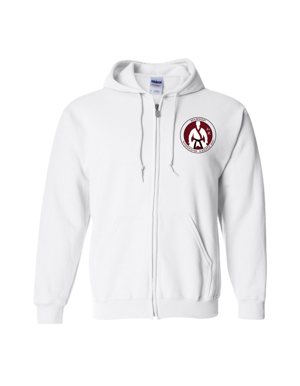 Sweat à capuche zippé unisexe brodé Wasenshi Kyokushin Karate