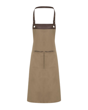 Espresso Bib Apron with Pockets — Artisan Collection RP123
