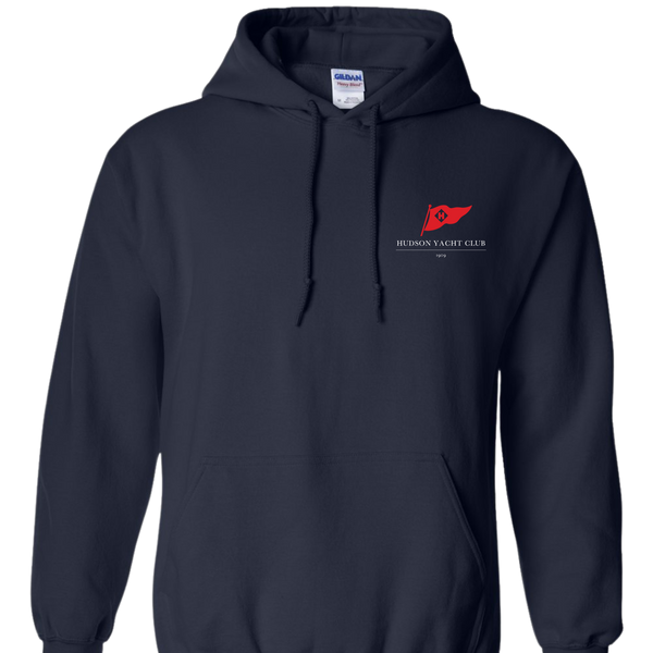Adult Embroidered Hudson Yacht Club Hoodie - Personalized