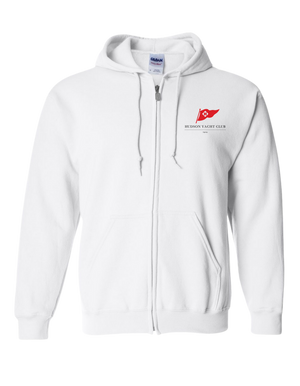 Adult Embroidered Hudson Yacht Club Zip Up Hoodie - Personalized
