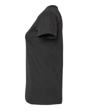 M&O 4810 Women's Gold Soft Touch T-Shirt, side view - Black