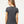 M&O 4810 Women's Gold Soft Touch T-Shirt, model back view - Dark Heather