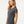 M&O 4810 Women's Gold Soft Touch T-Shirt, model side view - Dark Heather