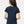 M&O 4810 Women's Gold Soft Touch T-Shirt, model back view - Deep Navy
