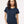 M&O 4810 Women's Gold Soft Touch T-Shirt, model front view - Deep Navy
