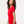 M&O 4810 Women's Gold Soft Touch T-Shirt, model side view - Deep Red