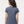 M&O 4810 Women's Gold Soft Touch T-Shirt, model back view - Heather Navy