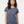 M&O 4810 Women's Gold Soft Touch T-Shirt, model front view - Heather Navy