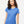 M&O 4810 Women's Gold Soft Touch T-Shirt, model front view - Heather Royal