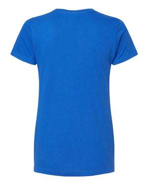 M&O 4810 Women's Gold Soft Touch T-Shirt, back view - Royal