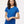 M&O 4810 Women's Gold Soft Touch T-Shirt, model front view - Royal