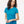M&O 4810 Women's Gold Soft Touch T-Shirt, model front view - Sapphire
