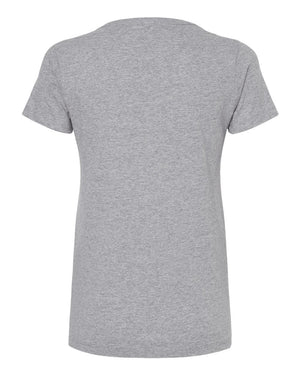 M&O 4810 Women's Gold Soft Touch T-Shirt, back view - Sport Grey