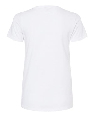 M&O 4810 Women's Gold Soft Touch T-Shirt, back view - White