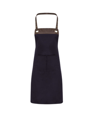 Espresso Bib Apron with Pockets — Artisan Collection RP123