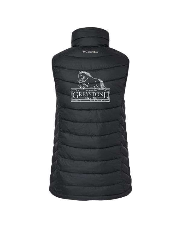 Embroidered Greystone Equine Columbia Puff Vest