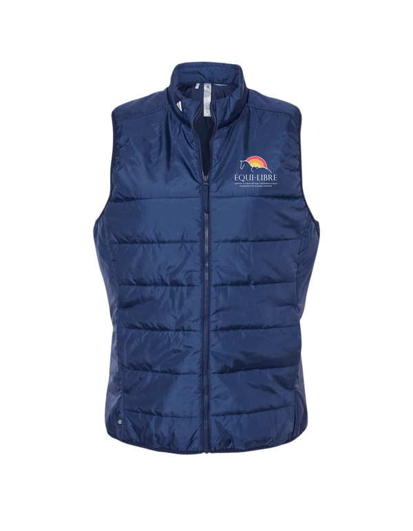 Adult Embroidered Women's Équi-Libre Puffer Vest