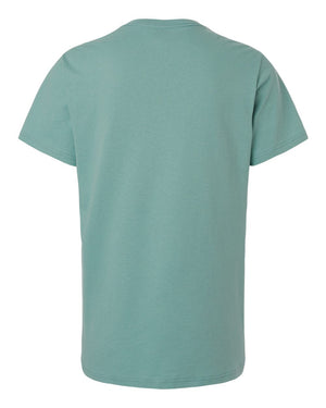 Gildan 5000L Women's Heavy Cotton™ T-Shirt, back view - Aquatic