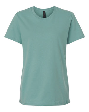 Gildan 5000L Women's Heavy Cotton™ T-Shirt, front view - Aquatic
