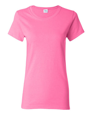 Gildan 5000L Women's Heavy Cotton™ T-Shirt, front view - Azalea