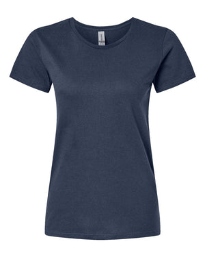Gildan 5000L Women's Heavy Cotton™ T-Shirt, front view - Blue Dusk
