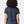 Gildan 5000L Women's Heavy Cotton™ T-Shirt, model back view - Blue Dusk