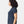 Gildan 5000L Women's Heavy Cotton™ T-Shirt, model side view - Blue Dusk