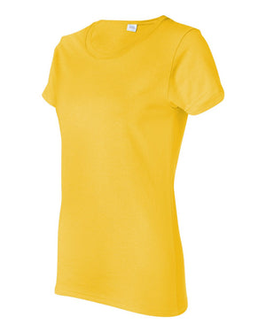 Gildan 5000L Women's Heavy Cotton™ T-Shirt, angle view - Daisy