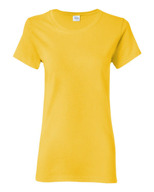 Gildan 5000L Women's Heavy Cotton™ T-Shirt, front view - Daisy