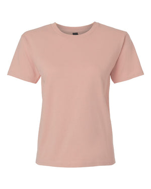 Gildan 5000L Women's Heavy Cotton™ T-Shirt, front view - Dusty Rose