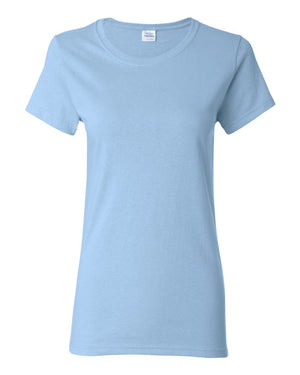 Gildan 5000L Women's Heavy Cotton™ T-Shirt, front view - Light Blue