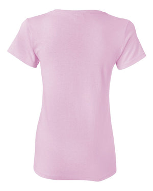 Gildan 5000L Women's Heavy Cotton™ T-Shirt, back view - Light Pink