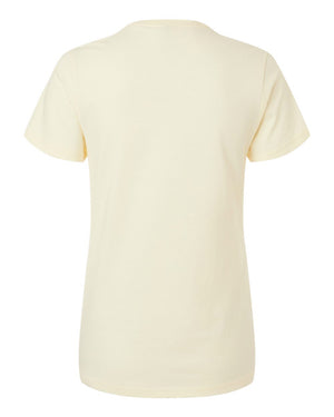 Gildan 5000L Women's Heavy Cotton™ T-Shirt, back view - Off White